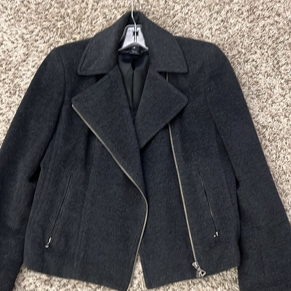 Juliana Collezione Wool/Angora Blend Motor‎ Gray Jacket S